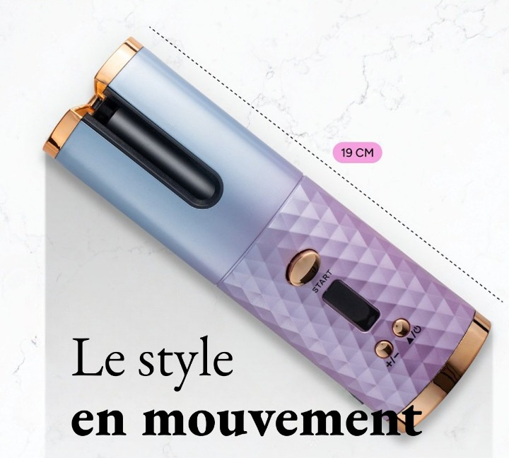 Fer à Friser Automatique Sans Fil A42F – Boucles Faciles, Élégance Instantanée