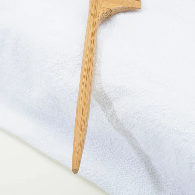 Lot de 2 Peignes en Bambou Naturel – Écologique & Antistatique pour Cheveux Bouclés, Lisses & Crépus