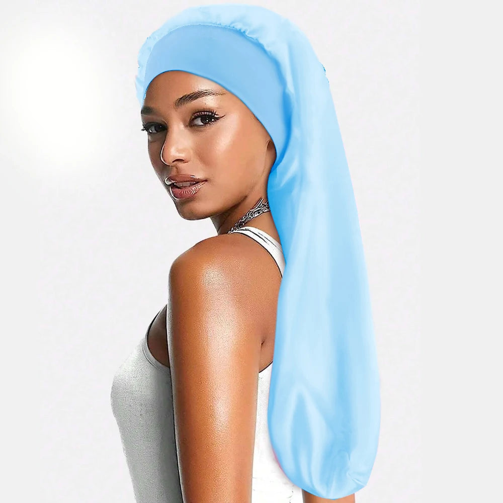 Bonnet de Nuit en Satin - 9 Couleurs | Bonnet Cheveux Bouclés & Crépus - Taille Unique Confortable