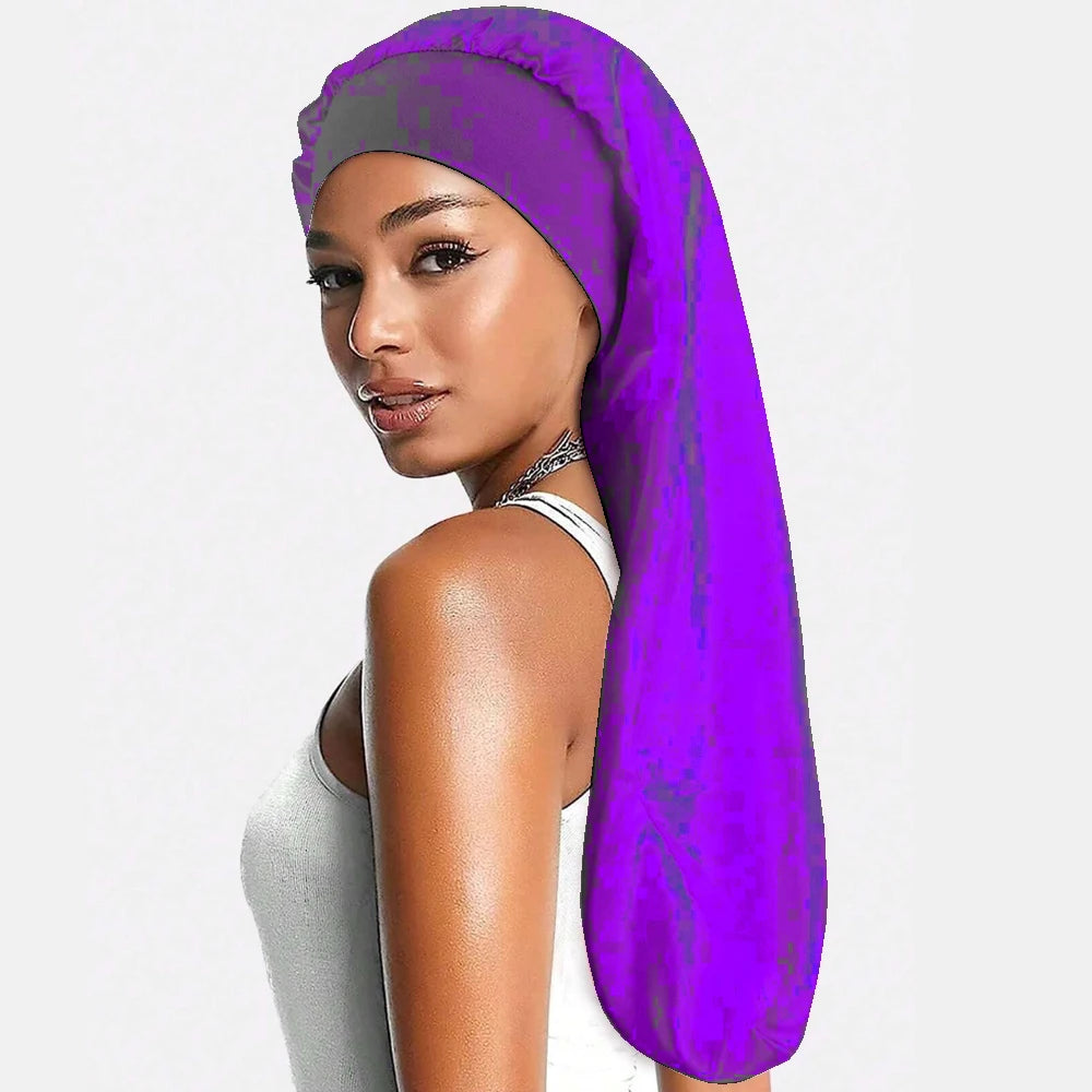 Bonnet de Nuit en Satin - 9 Couleurs | Bonnet Cheveux Bouclés & Crépus - Taille Unique Confortable