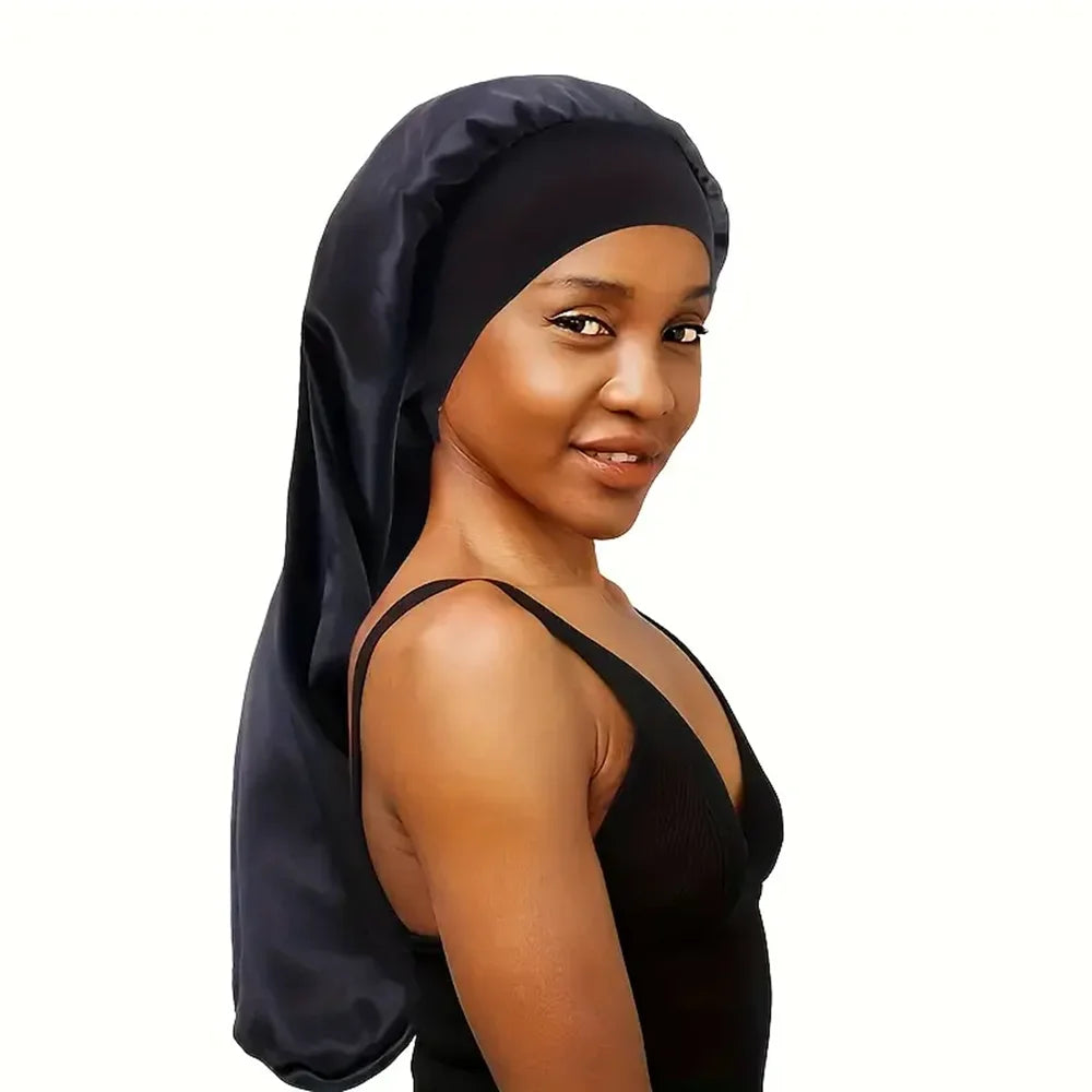Bonnet de Nuit en Satin - 9 Couleurs | Bonnet Cheveux Bouclés & Crépus - Taille Unique Confortable