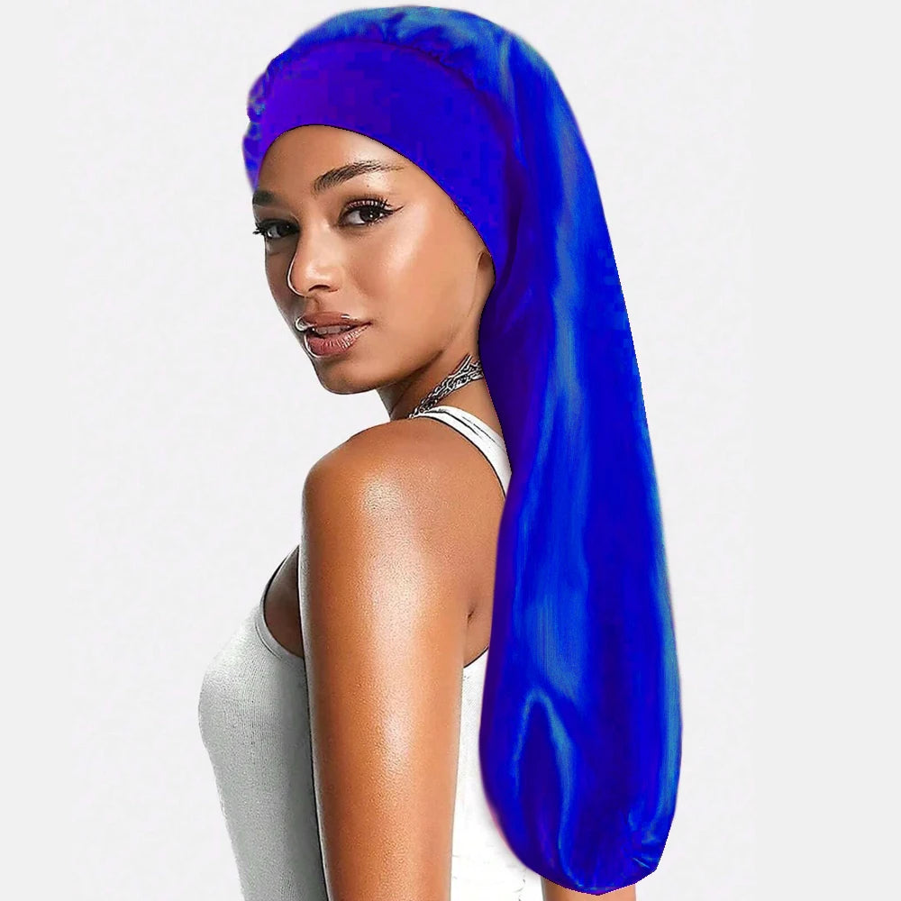 Bonnet de Nuit en Satin - 9 Couleurs | Bonnet Cheveux Bouclés & Crépus - Taille Unique Confortable