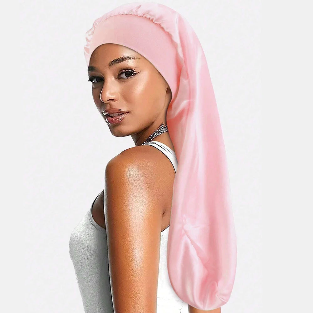 Bonnet de Nuit en Satin - 9 Couleurs | Bonnet Cheveux Bouclés & Crépus - Taille Unique Confortable