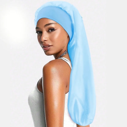 Bonnet de Nuit en Satin - 9 Couleurs | Bonnet Cheveux Bouclés & Crépus - Taille Unique Confortable
