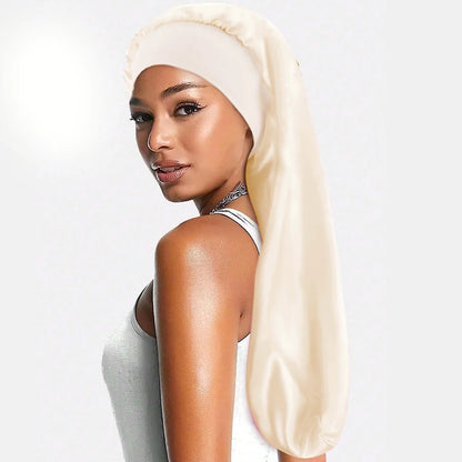 Bonnet de Nuit en Satin - 9 Couleurs | Bonnet Cheveux Bouclés & Crépus - Taille Unique Confortable