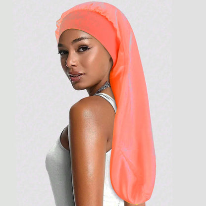 Bonnet de Nuit en Satin - 9 Couleurs | Bonnet Cheveux Bouclés & Crépus - Taille Unique Confortable