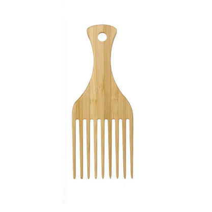Lot de 2 Peignes en Bambou Naturel – Écologique & Antistatique pour Cheveux Bouclés, Lisses & Crépus