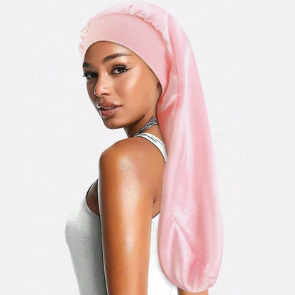 Bonnet de Nuit en Satin - 9 Couleurs | Bonnet Cheveux Bouclés & Crépus - Taille Unique Confortable